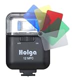 HOLGA-12MQストロボ GN12 カラーフィルター内蔵ストロボ HOLGA12MFC