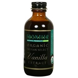 Frontier Vanilla Extract, Indian Select Certified Organic, 2-Ounce Bottles (Pack of 4)