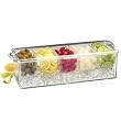 Cocktail Garnish and Condiment Tray On Ice