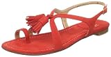 Stuart Weitzman Women's Flapper Sandal,Pimento Suede,11 M US