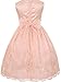 Little Girls Sleeveless Embroidered Illusion Neckline Easter Flower Girl Dress