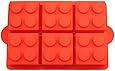 Sago Brothers Building Blocks Cake Candy Jello Ice Cube Tray Chocolates Silicone Baking Molds for Lego Lovers - Red