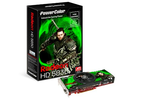 Powercolor AX5830 1GBD5-DH ATI Radeon HD 5830 800MHZ 1GB 4.0GHZ GDDR5 DVI HDMI DisplayPort PCI-E DirectX 11 Video Card