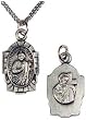 St. Jude Medal Pewter" 5/8"w 16mm X 15/16"h 23mm ,18 Stainless Steel Chain