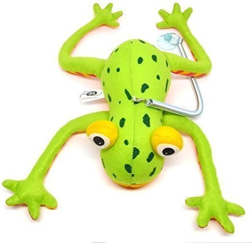 Funny Green Frog Bouncing Up 'n Down Hanging Plush Doll Toy