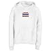 SWEATSHIRT WOMAN WHITE ELEGANT FLAG \