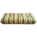 Wicker Settee/bench Cushion- Alex Stripe Gold