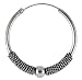Sterling Silver Medium Bali Hoop Earrings, 1 1/8 diameter