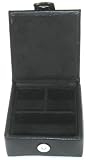 Regal Collection Jewellery Box 808339 Black Leatherette Square Design
