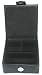 Regal Collection Jewellery Box 808339 Black Leatherette Square Design
