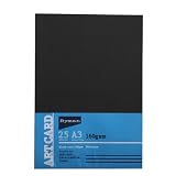 Ryman Art Card 160gsm A3 Black