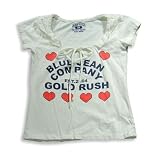 Gold Rush Outfitters - Infant Girls Cap Sleeve T-Shirt, White (Size 12-18Months)