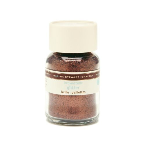 Martha Stewart Glitter .2mm Brnstone, 1-1/2-Ounce, 