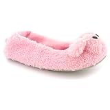 Moonlights "Pinky" Ladies Pig Face Ballerina Style Slipper - Pink