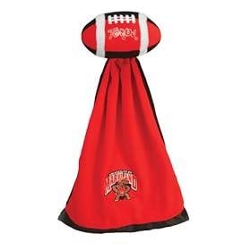 Maryland Terps Plush NCAA Football with Attached Security Blanket