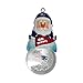 NFL New England Patriots Snow Globe Ornament, Silver, 1.5