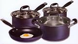 Review Furniture On The Web  / Layton Blue 7 Piece Cookware Set