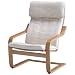 Ikea Poang Chair Armchair with Cushion, Cover and Frame