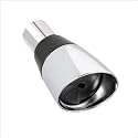 Alsons 653CBU 1.75 GPM Fluidics Bullet Showerhead with Plastic Ball Connector, Chrome
