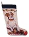 Needlepointed Jack Russell Christmas Stocking