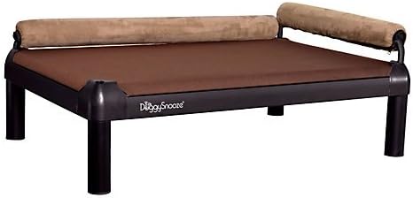 High snoozeLounge Choco Dog Bed LG Black Sand