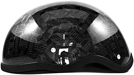 Skull Crusher Carbon Fiber Half Helmet (large, Gloss Clear)
