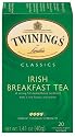 Twinings Irish Breakfast Tea, Tea Bags, 20-Count Boxes (Pack of 6)