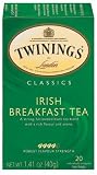 Twinings Irish Breakfast Tea, Tea Bags, 20-Count Boxes (Pack of 6) by Twinings Cheap