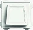 Builders Edge #532073-123 White Hooded Dryer Vent