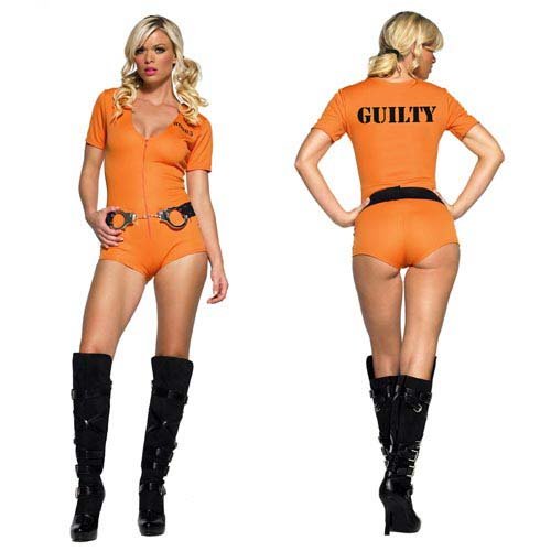 Leg Avenue 2pc. Prisoner Of Love Costume, includes romper and handcuff belt