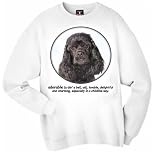 Cocker Spaniel BLACK Adorable Adult Sweatshirt