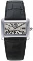 Cartier Women's Tank Divan Acciaio Leather Watch #W6300655