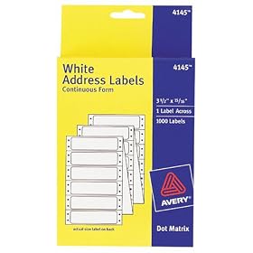 Avery 4145 3 1 2X15 16 Labels 1000 Each Per Box Single Pack by Avery