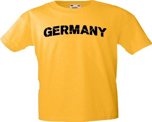 Kinder-Shirt EM 2012 GERMANY mit Ihren Wunschname und Ihrer Wunschnummer bedruckt Größe 104-196