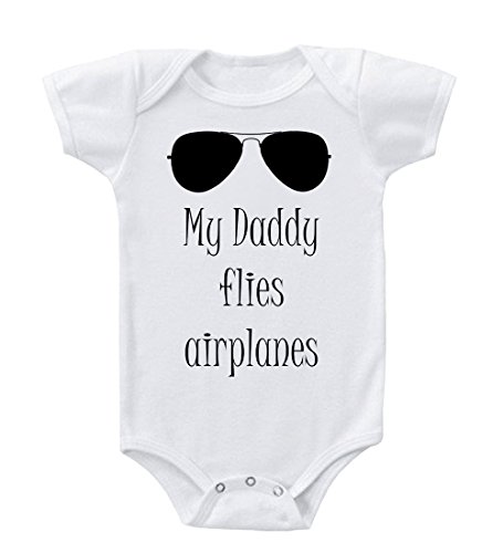 My Daddy Flies Airplanes Cotton Baby Bodysuit One Piece