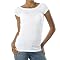 Juniors' Mossimo® Red: Twisted Tissue Tee- White