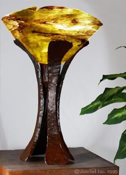 Egyptian Frond Accent Lamp (Zinnia), Treebark