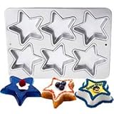Mini Stars Pan- 6 Individual Stars for cakes, brownies or jello!