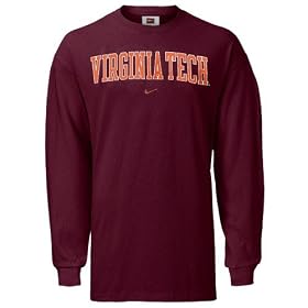Nike Virginia Tech Hokies Maroon Youth Classic College Long Sleeve T-shirt