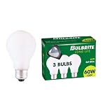 Bulbrite 60A/SW 60W A19 Light 3-Pack