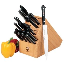 J.A. Henckels Twin Gourmet 18-Piece Block Set with Instructional Knife Skills Video