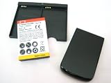 BLACKBERRY BOLD 9900 9930 Extended Capacity 3600mAh Li-Ion Battery + Black Battery Door Cover + J-M1 Battery Connector ~ Mobile Phone Repair Parts Replacement