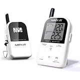 Ivation Long Range Wireless Thermometer - Dual Probe - Remote BBQ, Smoker, Grill, Oven, Meat Thermometer - Monitors Food From Up To 300 Feet Away