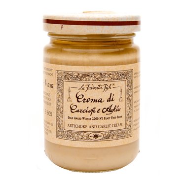 La Favorita Italian Artichoke and Garlic cream (Carciofi & Aglio) sauce 4.5 oz jar by La Favorita