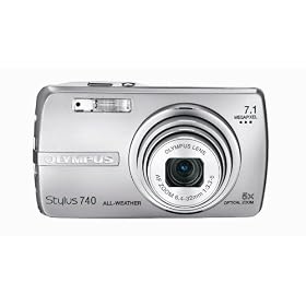 Olympus Stylus 740 7.1MP Digital Camera with Digital Image Stabilized 5x Optical Zoom (Silver)