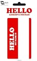 Hello My Name Is Vinyl Sticker 15x10cm