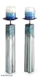Mohena wood candleholders, 'Sea Mist' (pair) Mohena wood candleholders, 'Sea Mist' (pair)