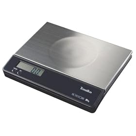 Terraillon PRO1002 Professional 22-Pound Digital Baker's Scale, Black