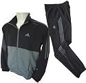 Mens Adidas 3S Clima Black Tracksuit Jacket & Pants