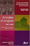 Annales d\'anglais 2001-2004 : Banques HEC, ECRICOME, IENA (LV1 et LV2)